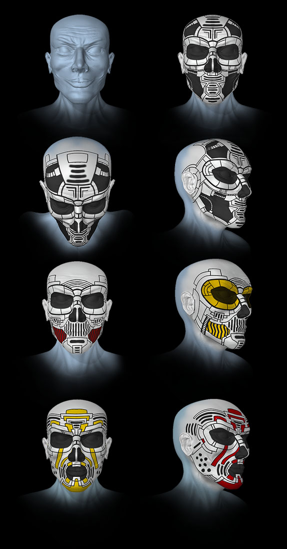 winter conspiracy facepaint concept